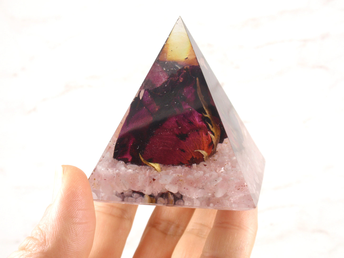 Custom paperweight home decor pyramid