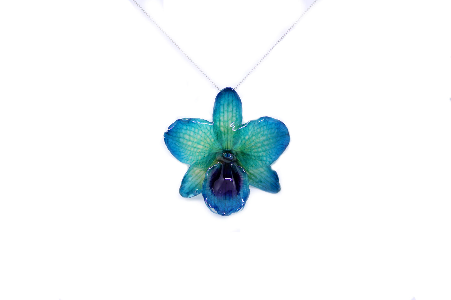 Nobile Orchid Jewelry Real Orchid Flower Necklace