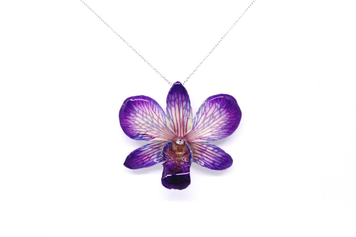 Dendrobium Orchid Botanical jewelry - Orchid Necklace