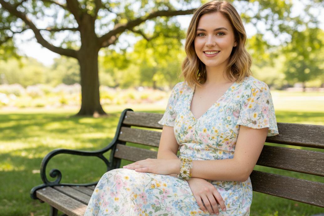 Real Daisy Resin Cuff Bracelet | Pressed Flower Resin Bangle