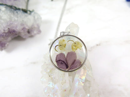 Custom made Necklace Customized jewelry with your flowers