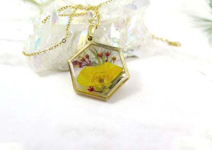 December birth month flower necklace - Birthday gift for December for women