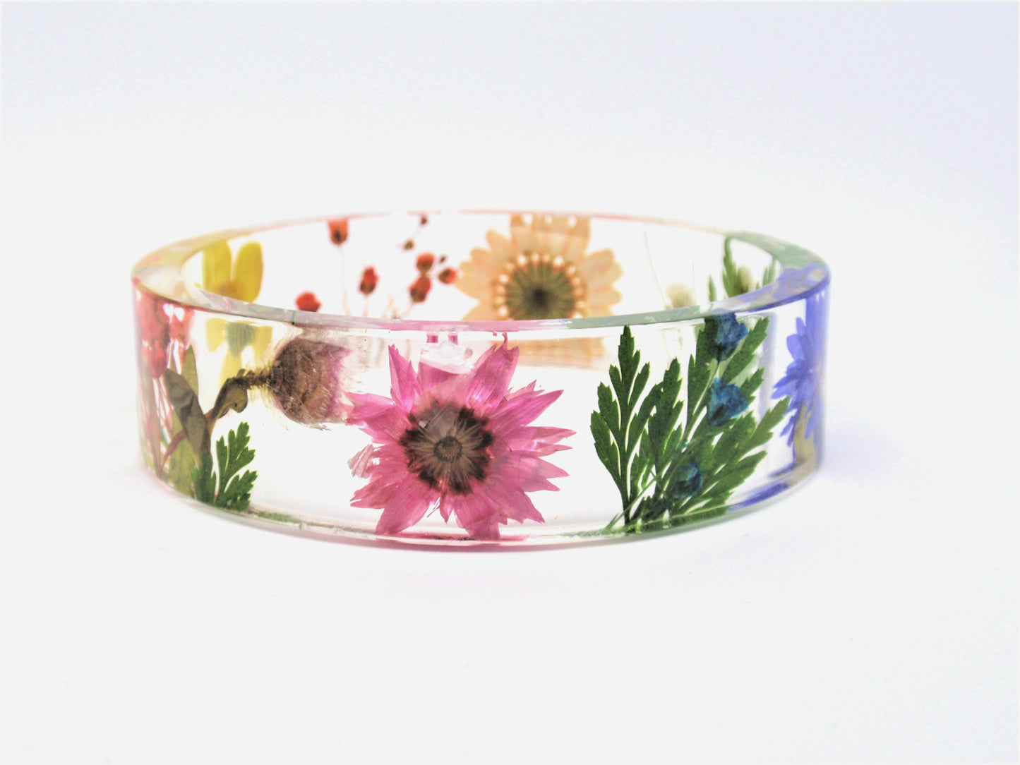 Botanical jewelry- Rainbow flower bracelet