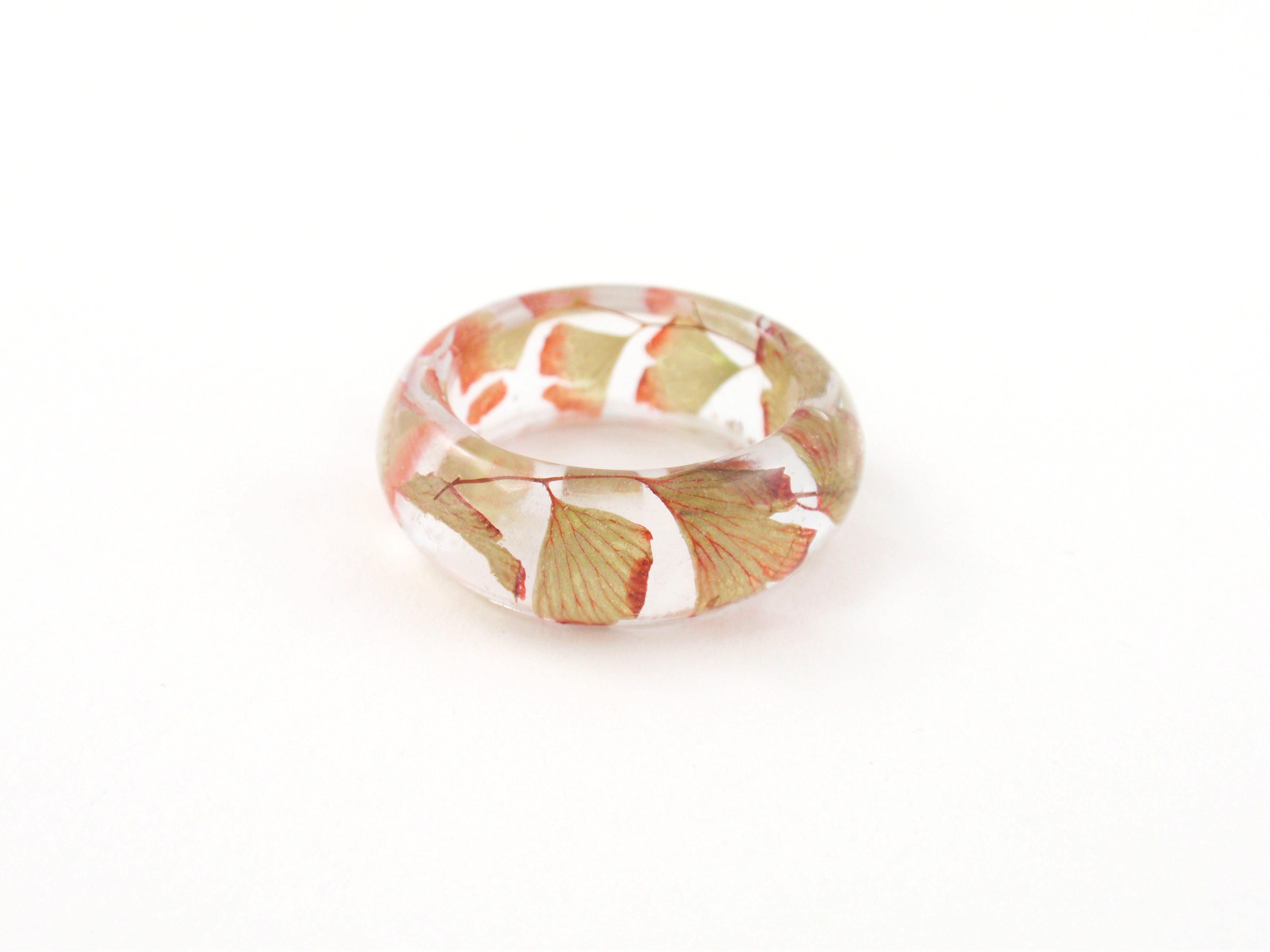 Nature ring, Botanical jewelry, Autmn leaves – Smile with Flower