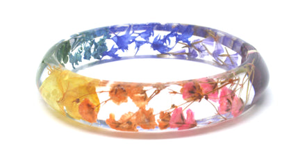 rainbow flower bange bracelet