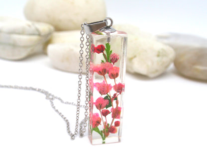 handmade jewelry with real flowers