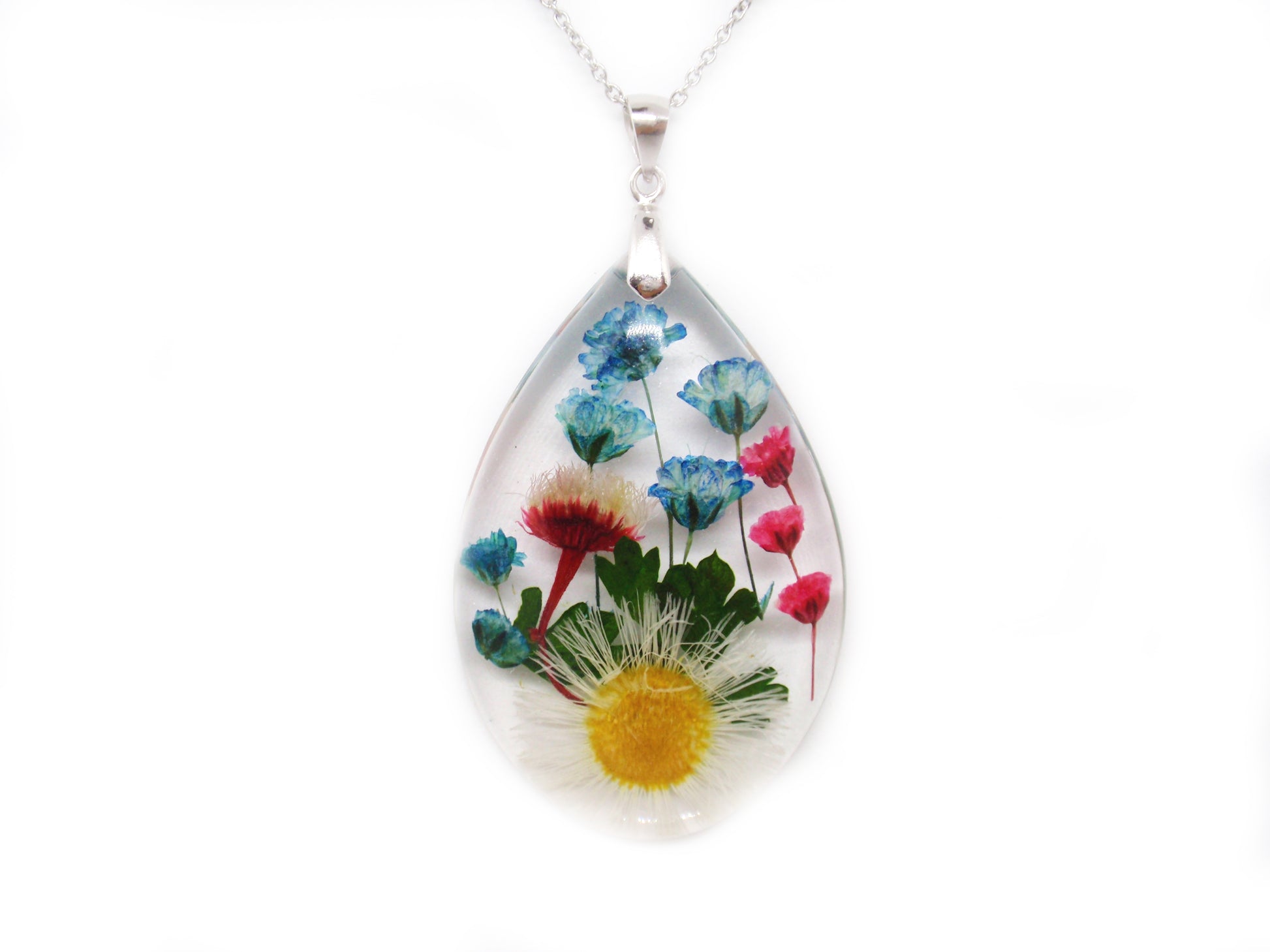 Flower necklace handmade jewelry